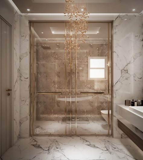 LUXURY BATHROOM DESIGN on Behance Washroom Tiles Design, Washroom Tiles, Toilet Design Modern, Rich Bathroom, Luxury Bathroom Master, Luxury Bathroom Master Baths, Modern Luxury Bathroom, Drawing Room Decor, Master Baths