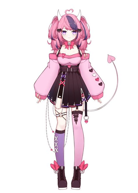 5 Anime, Anime Costumes, Anime Character Drawing, Anime Outfits, 그림 그리기, Character Design Inspiration, Pink Hair, Anime Style, Anime Character Design