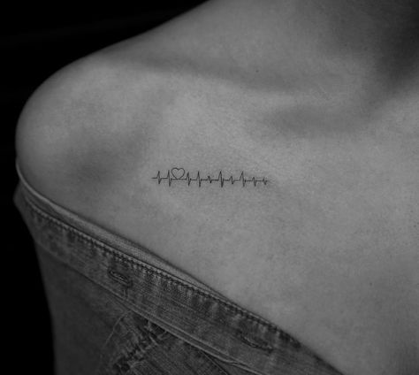 Tattoo Ideas for Your First Ink | Teen Vogue Ekg Tattoo, Heartbeat Tattoo Design, Love Symbol Tattoos, Doctor Tattoo, Cream Tattoo, Tiny Heart Tattoos, Nurse Tattoo, Heartbeat Tattoo, Couples Tattoo Designs