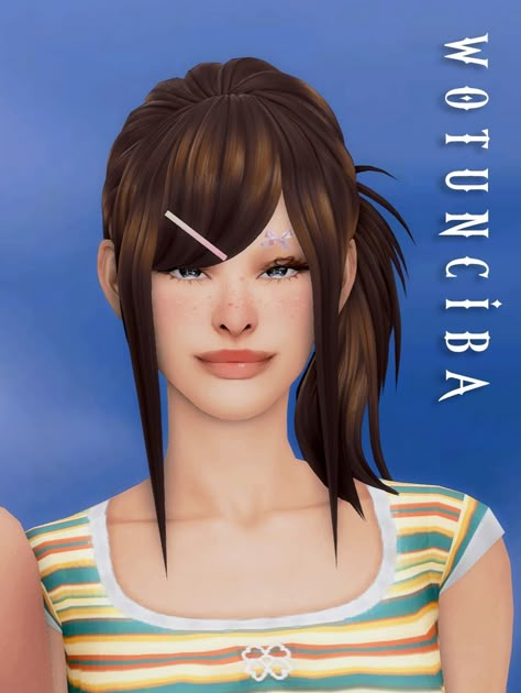 Y2K Hair 3 - Skye Hair | Patreon Sims 4 Cc 2000s, Sims 4 Body Hair, Sims 4 Y2k, Sims Cc Hair, 2000s Hair, Sim4 Cc, New Sims 4 Cc, Ts4 Hair, Sims Finds