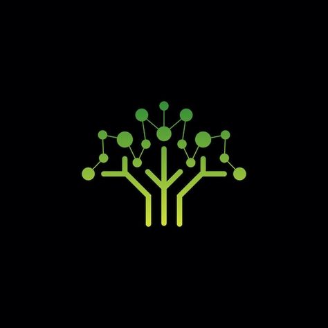 Data Logo Design Inspiration, Tech Logo Design Inspiration, Tech Logo Ideas, Tree Logo Ideas, Roots Logo, Data Logo, Tech Brand, Tree Logo Design, Nature Logo Design