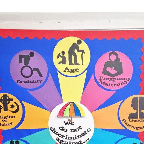 Equality School Display, Primary School Values Display, Protected Characteristics Display, Creative Display Boards For School, Diversity Display, Entrance Display, Nurture Group, Display Boards For School, Primary Teacher