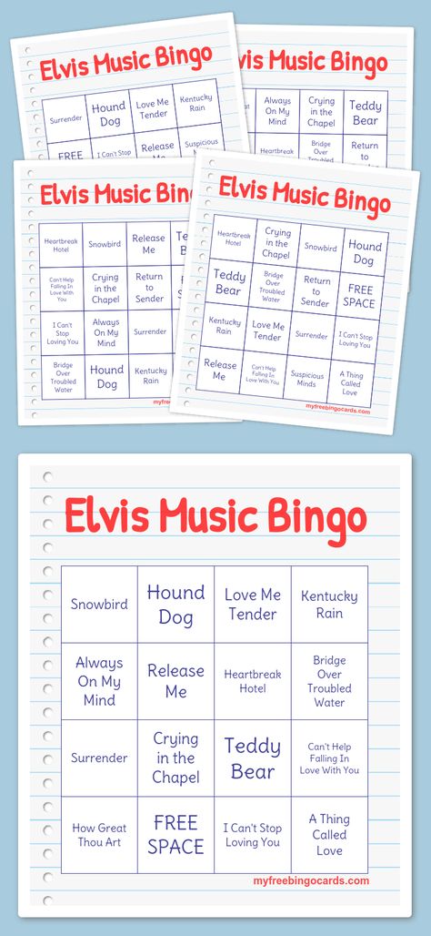 Elvis Music Bingo Classical Conversations Essentials, Bingo Card Generator, Sight Word Bingo, Printable Bingo Cards, Music Bingo, Free Printable Bingo Cards, Teacher Morale, Faculty Meetings, Free Bingo Cards