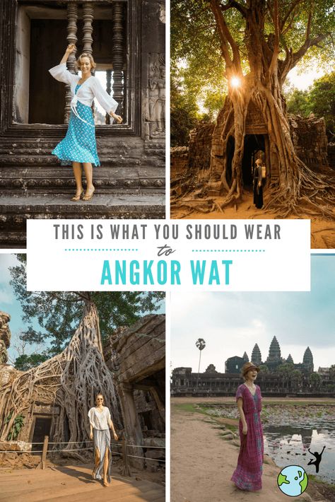 Cambodia Ootd Travel Outfits, Angkor Wat Outfit, Cambodia Trip Outfit, Cambodia Outfit, Cambodia Travel Outfit, What To Wear In Cambodia, Cambodia Outfit Ideas, Temple Outfit, Southeast Asia Outfits