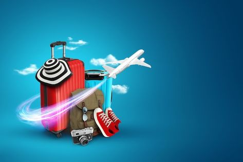 Red Suitcase, Travel Advertising Design, Travel Creative, Travel Advertising, Travel Poster Design, Book Cheap Flights, Cheap Flight Tickets, Best Luggage, Tim Hortons