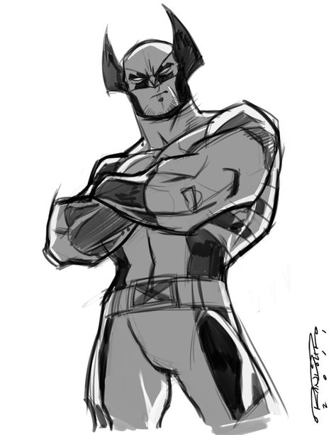 Wolverine Khary Randolph, Comic Art Sketch, Wolverine Art, Marvel Drawings, Wolverine Marvel, Marvel Comics Art, Poses References, Superhero Art, Comic Book Characters