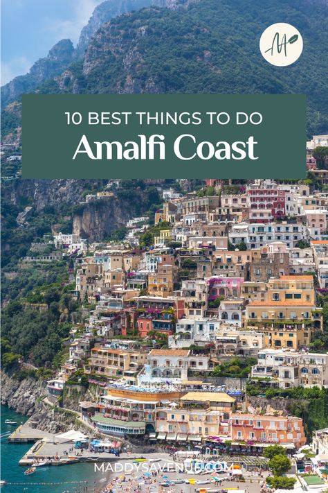 To travel the Amalfi Coast of Italy is an absolute blessing. The iconic stretch of Amalfi coastline is southern Italy’s top travel destination, and a certified UNESCO World Heritage Site! If you are wondering the best things to do in the Amalfi Coast, this guide is for you. via @maddysavenue Things To Do In Amalfi, Almafi Coast Italy, Amalfi Coast Towns, Italy Coast, Amalfi Coast Itinerary, Italy Trip Planning, Amalfi Coast Travel, Italy Destinations, Vacation Itinerary