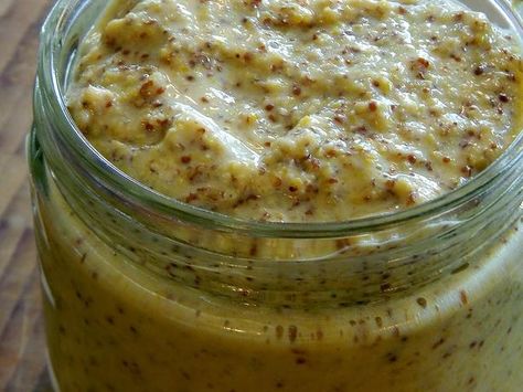 Brown Mustard Recipe, Homemade Mustard, Canning Process, Make Dog Food, Mustard Recipe, Spicy Mustard, Spicy Brown Mustard, Homemade Condiments, Condiment Recipes