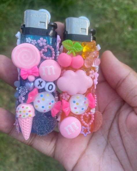 Junk case lighter dm me to order 💕 - - - - #fyp #junkcases🩷 #blowthisup #explore #viral #customcase #explorepage #junkcase #foryou Clay Lighter, Lighter Case, Diy Air Dry Clay, Custom Case, Air Dry Clay