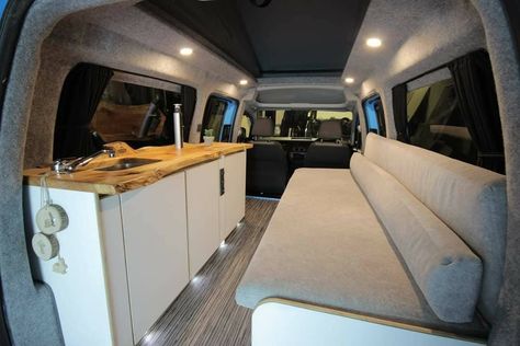 Caddy Maxi Camper, Van Interior Ideas, Vw Caddy Camper, Vw Conversions, Small Camper Vans, Campervans For Sale, Boys Room Blue, Vw Caddy Maxi, Caddy Camper