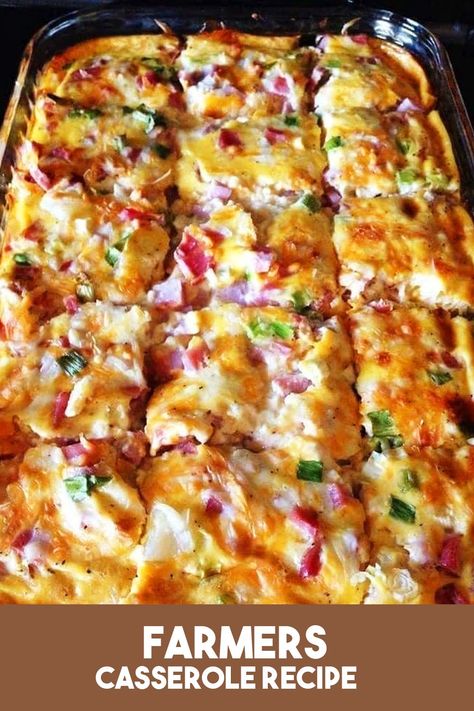 Farmers Breakfast Casserole, Farmer Casserole, Farmers Breakfast, Farmers Casserole, Thanksgiving Morning, Delicious Breakfast Casserole, Morning Christmas, Breakfast Casserole Recipe, Best Breakfast Casserole