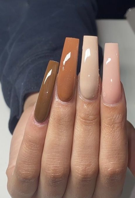 Earth Tone Nails, Birthday Nail, Girly Acrylic, Drip Nails, Simple Acrylic Nails, Acrylic Set, Exotic Nails, Long Acrylic Nails Coffin, Nail Sets