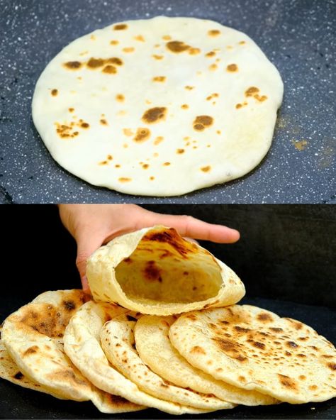 Take Water, Flour and 1 More Ingredient (No Yeast). Pita Bread Recipe! Homemade Pita Bread No Yeast, No Yeast Pita Bread, Easy Pita Bread Recipe No Yeast, Homemade Pita Bread Recipe, Pita Bread Recipe No Yeast, Pita Bread No Yeast, Pitta Bread Recipe, Savory Potato Pancakes, Bread No Yeast