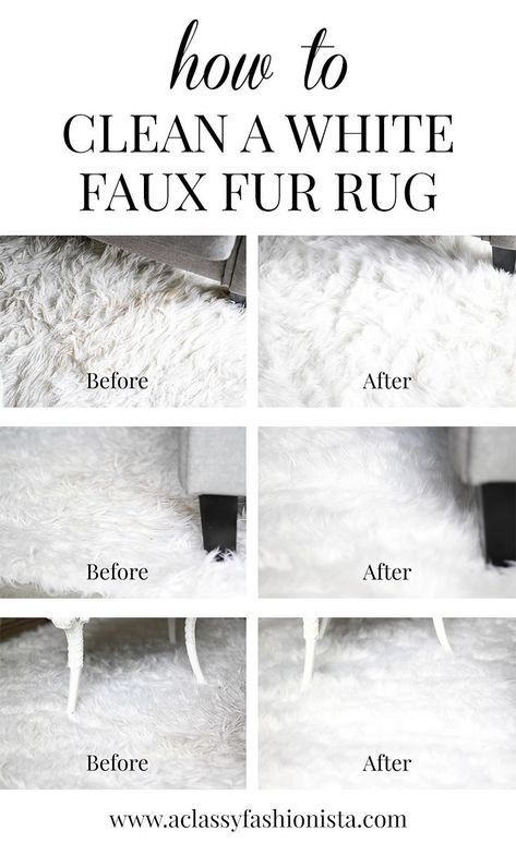 Fur Rug Decor, Fur Rug Bedroom, Fur Rug Living Room, Clean Shag Rug, White Fluffy Rug, White Fur Rug, White Faux Fur Rug, Cleaning Carpets, White Bathroom Rug