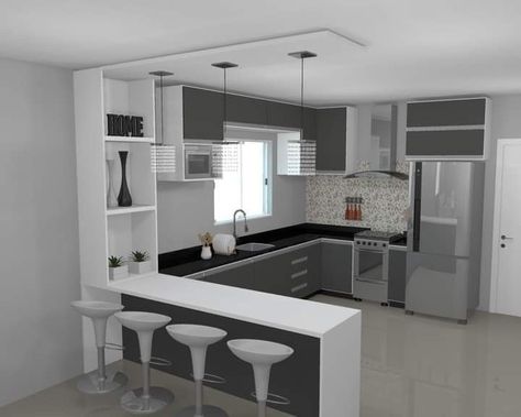 Statue Design, Grey Kitchen Floor, Unique Kitchen Backsplash, Simple Kitchen Design, Kitchen Layout Plans, Kitchen Ideas Dark Cabinets, Kitchen Ideas Dark, Kitchen Remodel Inspiration, Kitchen Cabinets Decor