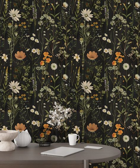 This Wallpaper item by LotusWallpapers has 10 favorites from Etsy shoppers. Ships from Latvia. Listed on Jun 24, 2024 Cage Painting, Vintage Flower Wallpaper, Farmhouse Wallpaper, Flowers Black Background, Dark Botanical, Stick Design, Vintage Flowers Wallpaper, Wallpaper Dark, Flowers Black