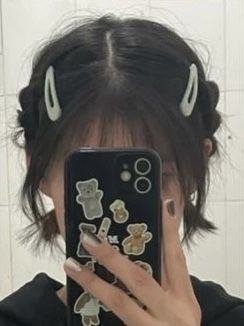 Pigtails Half Up Half Down Short Hair, Cute Messy Hairstyles For Short Hair, Mini Pigtails Short Hair, Barettes Hairstyles Short Hair, Pigtail Hairstyles For Short Hair, Bun Hairstyles Sleek, Short Hair Half Up Half Down, Cute Hair Styles Short Hair, Cute Hairstyles Short