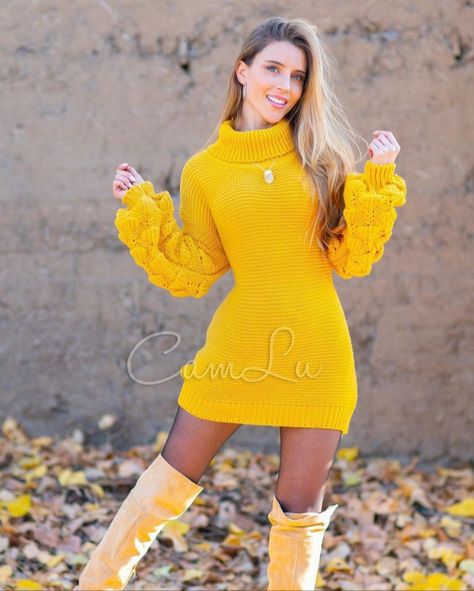 Angora Sweater Dress, High Heel Boots Outfit, Knit Dress Pattern, Angora Sweater, Sweater Dresses, Short Skirt, Heel Boots, Boots Outfit, High Heel Boots