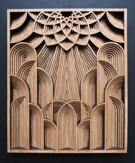 Laser Cut Wood Sculptures by Gabriel Schama | Fine Print Blog Repurposed Wood Projects, Wood Pallet Bed Frame, Stained Dresser, Wood Toys Diy, Laser Cut Wall Decor, Laser Cut Ornaments, Wood Relief, Layered Mandala, Laser Cut Projects