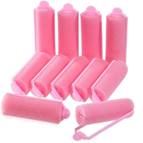 Allure 72 Pieces Pink Foam Sponge Hair Rollers Flexible Hair Styling Curlers Soft Sponge Curlers Tools for DIY Hair S... Sponge Curlers, Foam Curlers, Sponge Hair Rollers, Foam Rollers Hair, Diy Curls, Rollers Hair, Sponge Rollers, Foam Rollers, Styling Cream