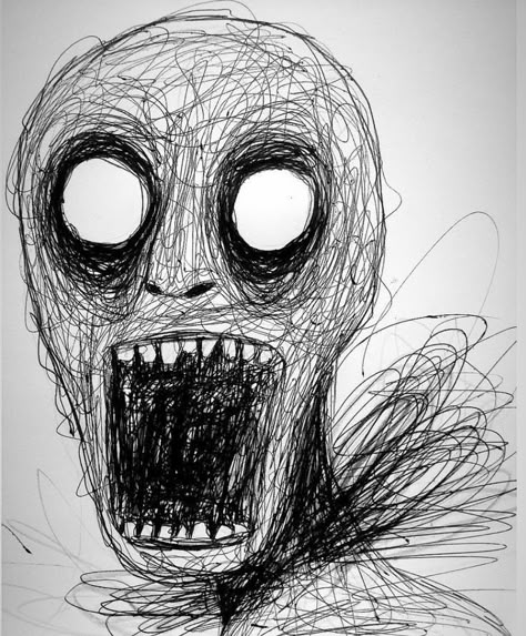 Suffocated Drawing, Scary Drawing Dark Art, Creepy Things To Draw Weird, Dark Horror Drawings, Monster Drawing Sketches, Creepy Sketch Ideas, Horror Art Dark Sketch, Creepy Things To Draw, Cryptic Art