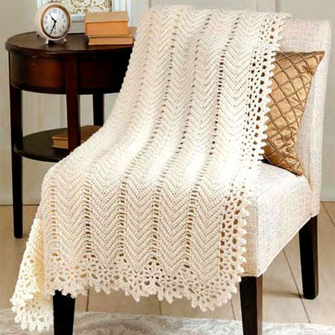 Stunning Blanket - Free Crochet Pattern Crochet Ripple Afghan, Ripple Afghan, Beau Crochet, Diy Sy, شال كروشيه, Crocheted Blanket, Crochet Afgans, Crochet For Beginners Blanket, Crochet Blanket Afghan