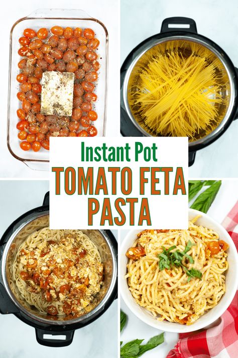 Tomato Feta Pasta, Feta Tomato, Pot Noodle, Favorite Pasta Recipes, Cherry Tomato Pasta, Recipes To Cook, Feta Pasta, Spaghetti Pasta, Tomato Pasta