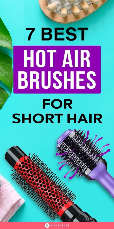 Mini Hair Curler For Short Hair, Hair Brush Dryer For Short Hair, Short Hair Dryer Brush, Best Hair Tools For Short Hair, How To Style Short Hair With Blow Dryer Brush, How To Curl Hair With Hot Air Brush, Best Styling Tools For Short Hair, Best Hair Dryer Brush, How To Use A Hot Air Brush