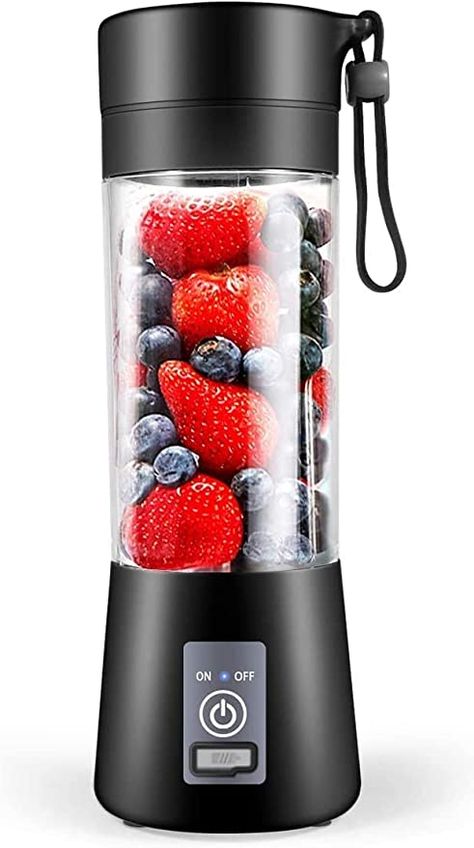 YurDoca Portable Blender, Personal Blender for Shakes and Smoothies, Personal Size Blenders with USB Rechargeable Mini Fruit Juice Mixer, Mini Juicer Smoothie Blender Bottles Travel 380ML Ice Blender, Travel Blender, Shakes And Smoothies, Personal Blender, Fresh Smoothies, Mini Blender, Smoothie Makers, Blender Bottle, Smoothie Blender