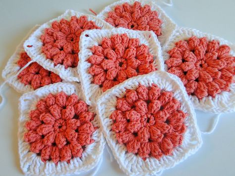 something pretty WIP by caseyplusthree, via Flickr Crochet Lego, Knitting Quilt, Crochet Flower Squares, Crocheted Blanket, Crochet Blocks, Baby Props, Crochet Cross, Granny Squares Pattern, Crochet Motifs