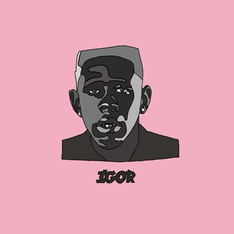 Tyler The Creator Igor Drawing, Album Cover Tyler The Creator, Igor Album Cover, Roblox Spray Paint, Album Cover Concept, Skateboard Painting, Painted Skateboard, Cute Homecoming Proposals, Sketchbook Spread