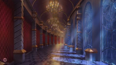 Palace Hallway, Castle Rooms, Hearts Background, Castle Background, Anime Places, Episode Backgrounds, Fantasy Background, Scenery Background, My Fantasy World