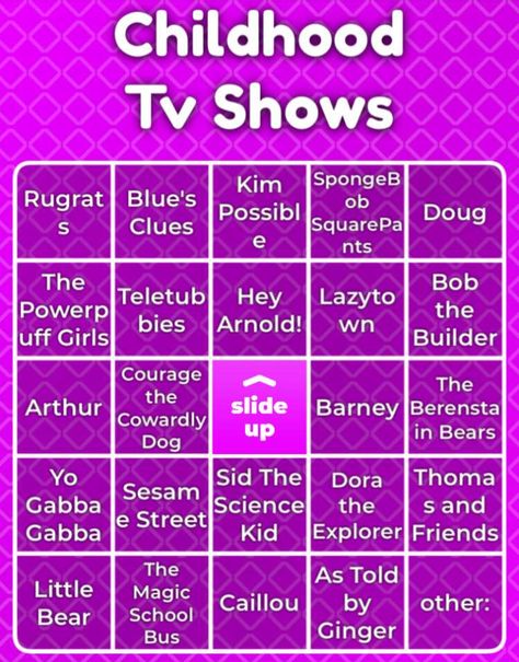 Childhood Bingo, Childhood Memories 2000, Childhood Tv Shows, Bear Dog, Clue, Bingo, Childhood Memories, Sketch Book, Tv Shows