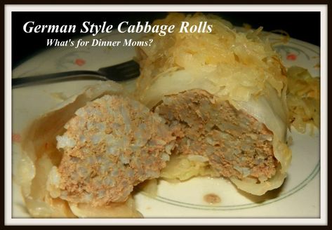 German Style Cabbage Rolls – What's for Dinner Moms? German Cabbage Rolls, Hungarian Stuffed Cabbage, Ham And Cabbage, Boiled Cabbage, Cabbage Casserole Recipes, Sour Cabbage, Cabbage And Sausage, I Have Changed, Pork Roll