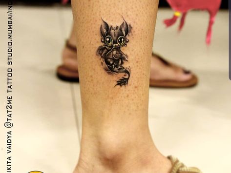 Sister Dragon Tattoos, Baby Dragon Tattoo For Women, Dragon Family Tattoo, Baby Dragon Tattoo, Dragon Tattoo Neck, Baby Dragon Tattoos, Tattoos Foot, Dragons Tattoo, Small Dragon Tattoos