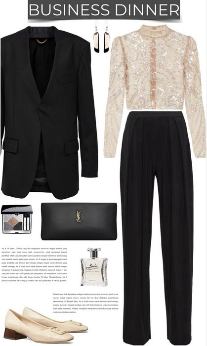 Business Dinner Outfit | ShopLook House Dinner Outfit, Business Dinner Outfit, Party Outfit Night Classy, Work Party Outfit, Party Outfit Night, Inexpensive Date, Business Dinner, Party Outfits Night, Outfit Night