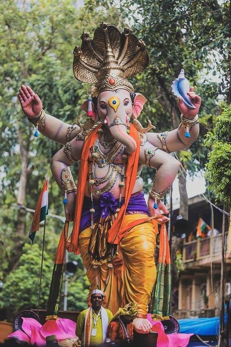 Mumbai Ganpati, Ganesh Chaturthi Photos, Photos Of Ganesha, Ganesh Ji Images, God Ganesh, Ganpati Bappa Wallpapers, Ganpati Bappa Photo, Ganesh Lord, Shri Ganesh Images