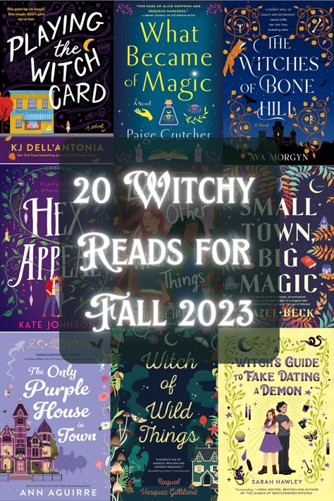 Spice up your fall with these witchy reads! Which book will accompany you on your autumn adventures? Explore witchy magic and captivating tales with this fall reading list featuring must-read witchy books. Fall Reads 2024, Witchy Books To Read, Books You Can't Put Down Reading Lists, Fall Reads, Witchy Books, Books Cozy, Autumn Books, Fall Reading List, Magical Autumn