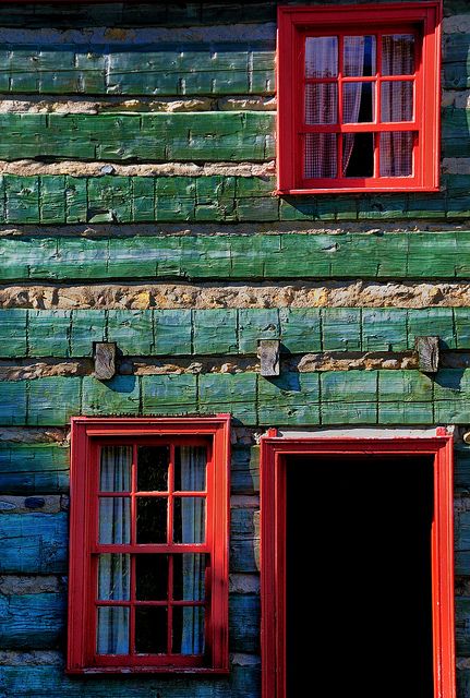 Red Windows by © Robert Louden, via Flickr.com Red Windows, Windows 1, Windows Me, Color Ways, Beautiful Windows, Random Ideas, Windows Exterior, Red Door, Through The Window