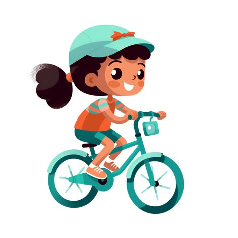 Girl Riding Bicycle Cartoon Clipart AI Generated Cycling Drawing, Bicycle Cartoon, Bicycle Clipart, Bike Cartoon, Cycling Illustration, Family Tree Drawing, Bicycle Drawing, Baby Bicycle, Bicycle Illustration