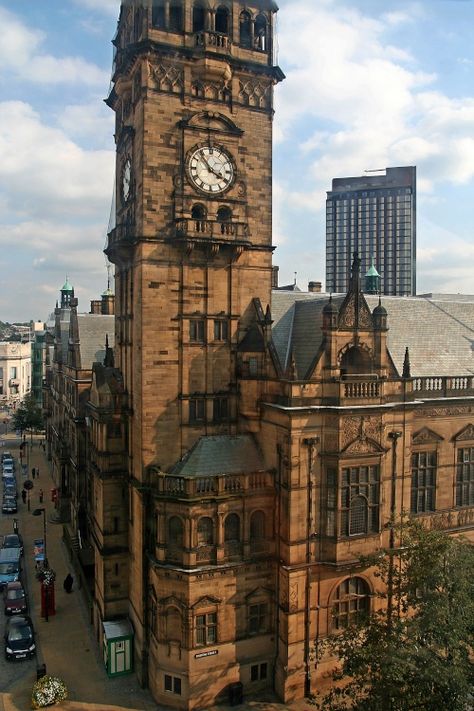 England Sheffield, Pictures Of England, Sheffield Uk, Life Vision, Life Vision Board, South Yorkshire, Beautiful Country, Yorkshire England, Town Hall