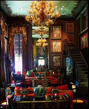 Night Lounge, Tony Duquette, Living Room Interior Design, Chic Spaces, Lighting Home, Dream House Rooms, Home Decor Color, Elegant Living Room, Elegant Living