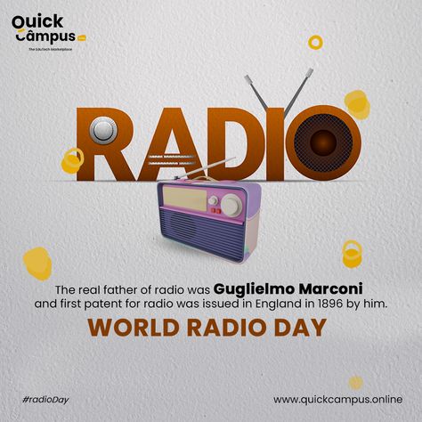 On World Radio Day 2023, the Theme is Radio and Peace. This theme highlights independent radio as a pillar for peace and harmony. #quickcampus #schoolmanagementsoftware #radioday #worldradioday #radio #schoolmanagementsystem #Quicktouch #QT #schoolerp #schoolmanagement #clouderp World Radio Day, World Radio, School Management, Peace And Harmony, Design Graphics, Social Media Design Graphics, Radio Station, Media Design, Media Post