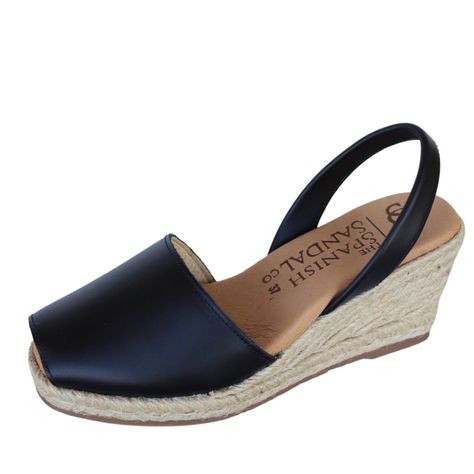 Black Espadrilles Wedges, Peep Toe Wedge Sandals, Women Platform Sandals, Square Toe Sandals, Slip On Espadrilles, Sandals Casual, Sandal Platform, Black Espadrilles, Espadrille Sandals