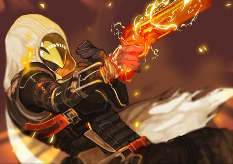 Destiny Gunslinger Art, Destiny 2 Hunter Fanart, Destiny Gunslinger, Destiny Hunter Art, Destiny Hunter Armor, Destiny Character, Destiny Armor, Destiny Cayde 6, Destiny Fanart