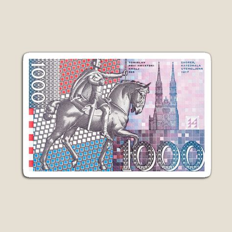 Get my art printed on awesome products. Support me at Redbubble #RBandME: https://www.redbubble.com/i/magnet/Croatia-Croatian-Hrvatska-Croats-vatreni-kuna-money-by-XOXStudio/136983436.TBCTK?asc=u Money Design, Money Magnet, Croatia, Colorful Prints, Sell Your Art, My Art, Awesome Products, Magnets, Vibrant Colors