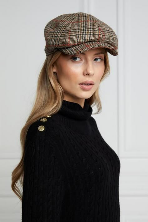 Baker Hat Outfit, Newsboy Hat Outfit, Tweed Clothing, Tweed Cap, British Hats, Scottish Tweed, Tweed Outfit, Holland Cooper, Baker Boy Cap