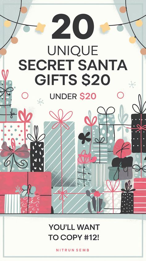 20 Unique Secret Santa Gifts Under $20 That Will Wow Everyone! Diy Spa Kit, Best Secret Santa Gifts, Secret Santa Gift Ideas, Diy Hot Chocolate, Personalized Photo Frames, Best Stocking Stuffers, Diy Spa, Secret Santa Gift, Santa Gifts