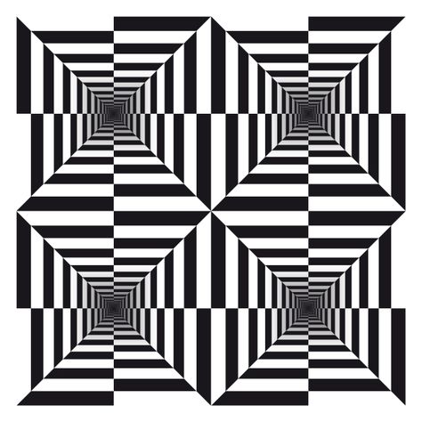 four square halls Moving Optical Illusions, Optical Illusion Quilts, Opt Art, Illusion Drawings, Art Optical, Victor Vasarely, Optical Art, Optical Illusions Art, Principles Of Art