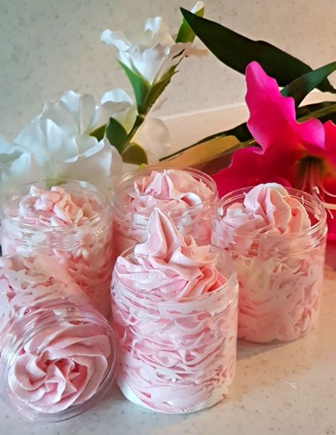 Whipped Body Butter Aesthetic, Body Butter Aesthetic, Pink Body Butter Aesthetic, Butter Aesthetic, Strawberry And Champagne, Body Butter Packaging, Coconut Images, Skincare Accessories, Soap Business